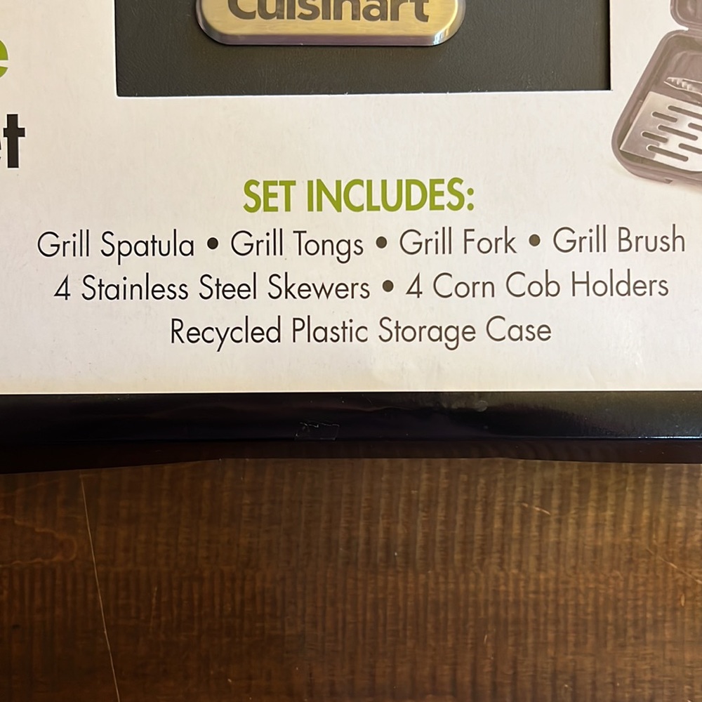 Cuisinart 13pc Wooden Handle Grill Set - Picture 2 of 7